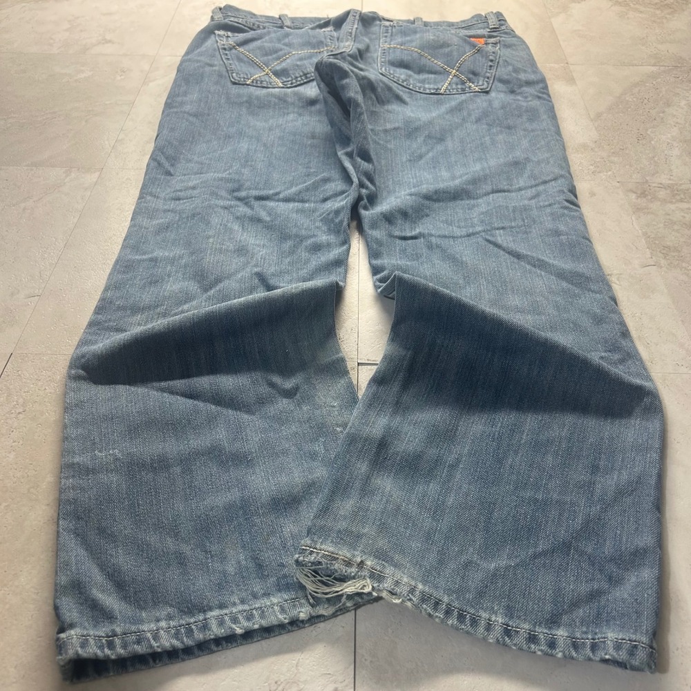 Wrangler 20X FR Jeans Light Wash Blue Mens 36x30 Flame Resistant Workwear 0989